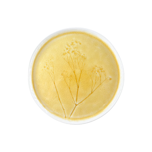 Meadow Yellow Porcelain Medium Plate, Set of 4