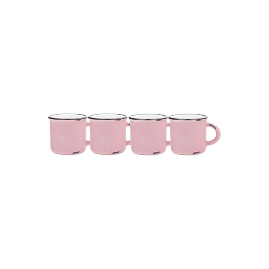 Tinware Espresso Mug in Pink - Set of 4