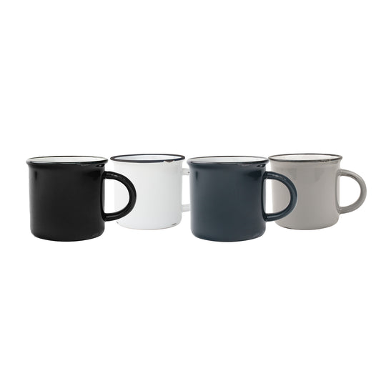 Tinware Mug Gift Set- Greyscale
