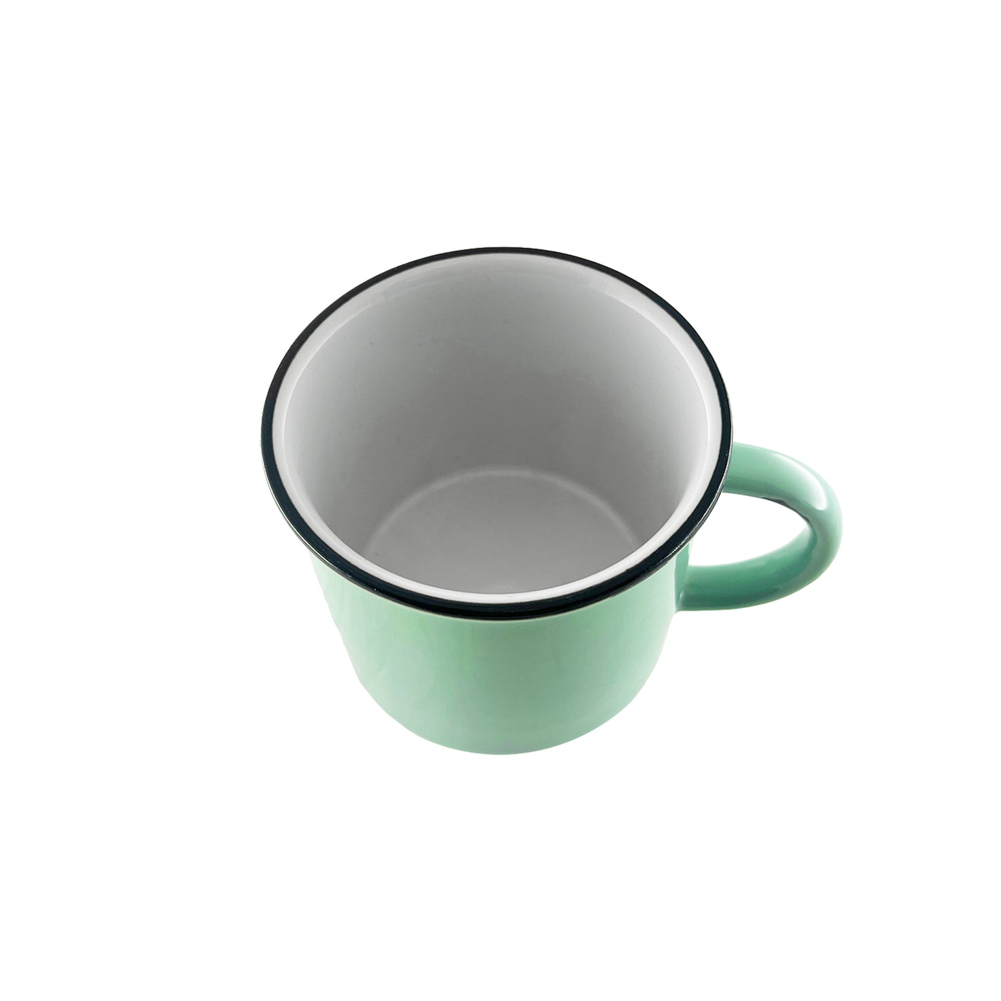 Tinware Mug in Pea Green - Set of 4