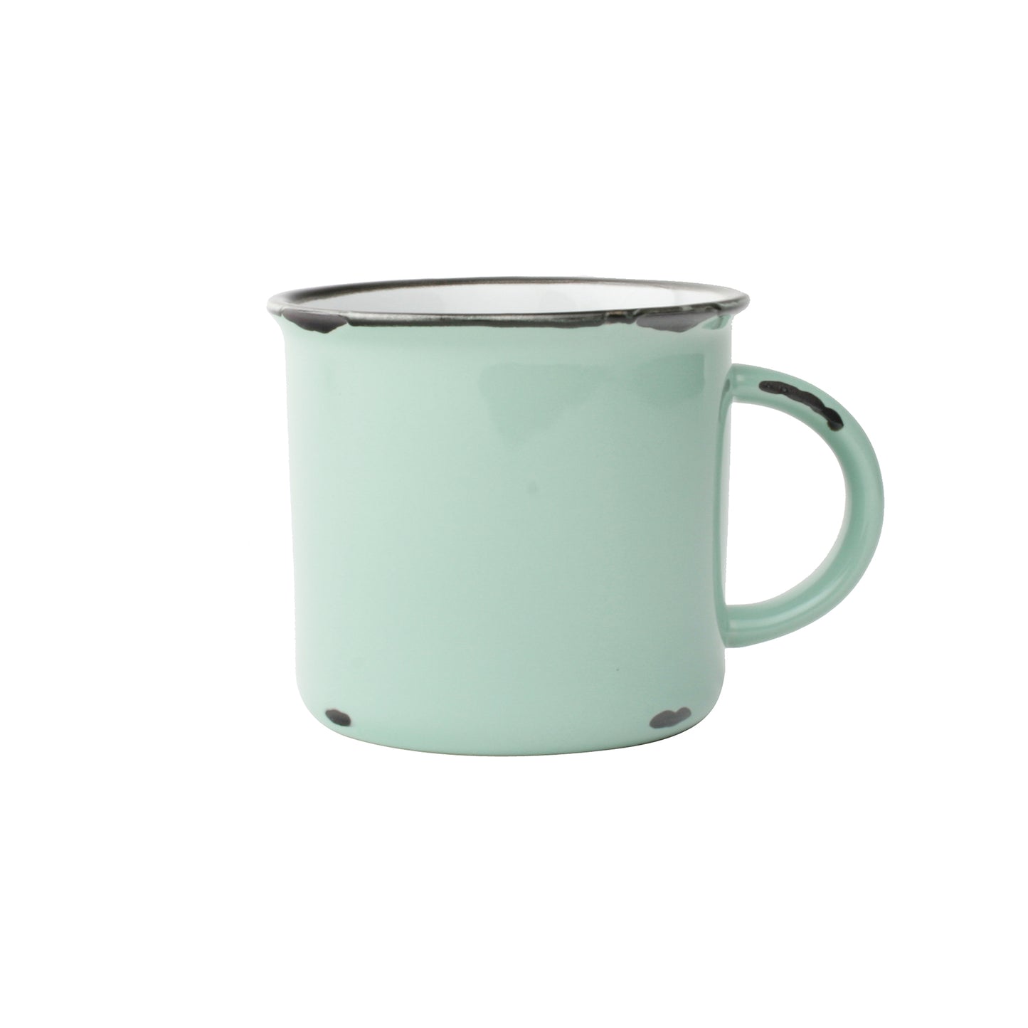 Tinware Mug in Pea Green - Set of 4