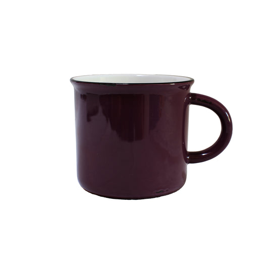 Tinware Mug in Plum - Set of 4