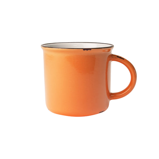 Tinware Mug in Burnt Orange - Set of 4
