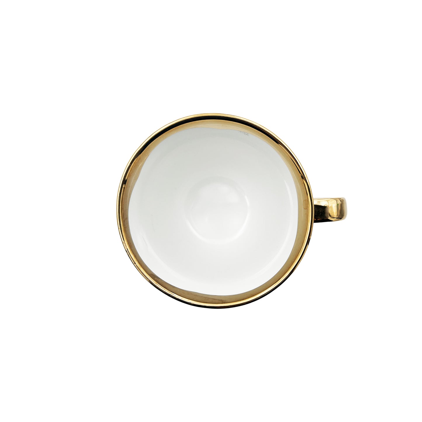 Dauville Gold Metallic Porcelain Mug, Set of 4