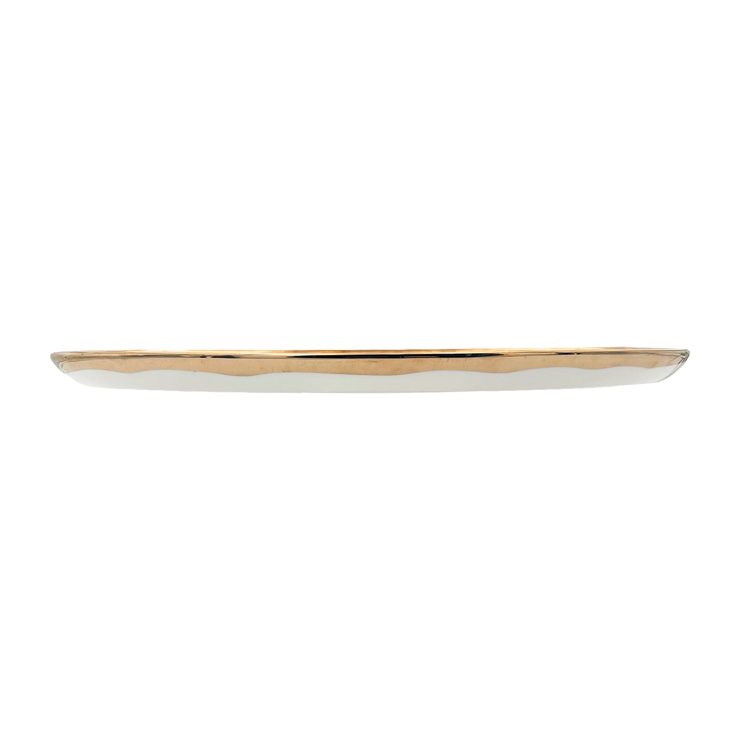 Dauville Gold Metallic Porcelain Platter