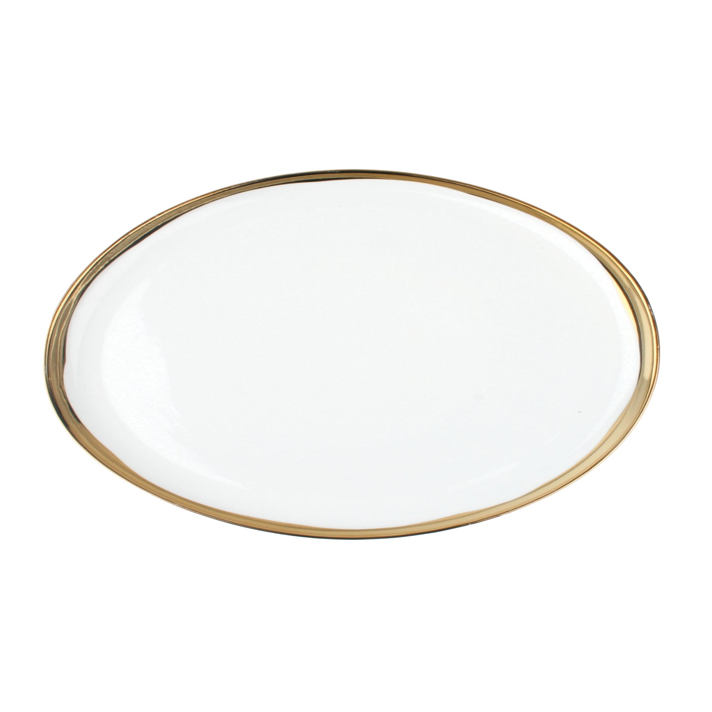 Dauville Gold Metallic Porcelain Platter