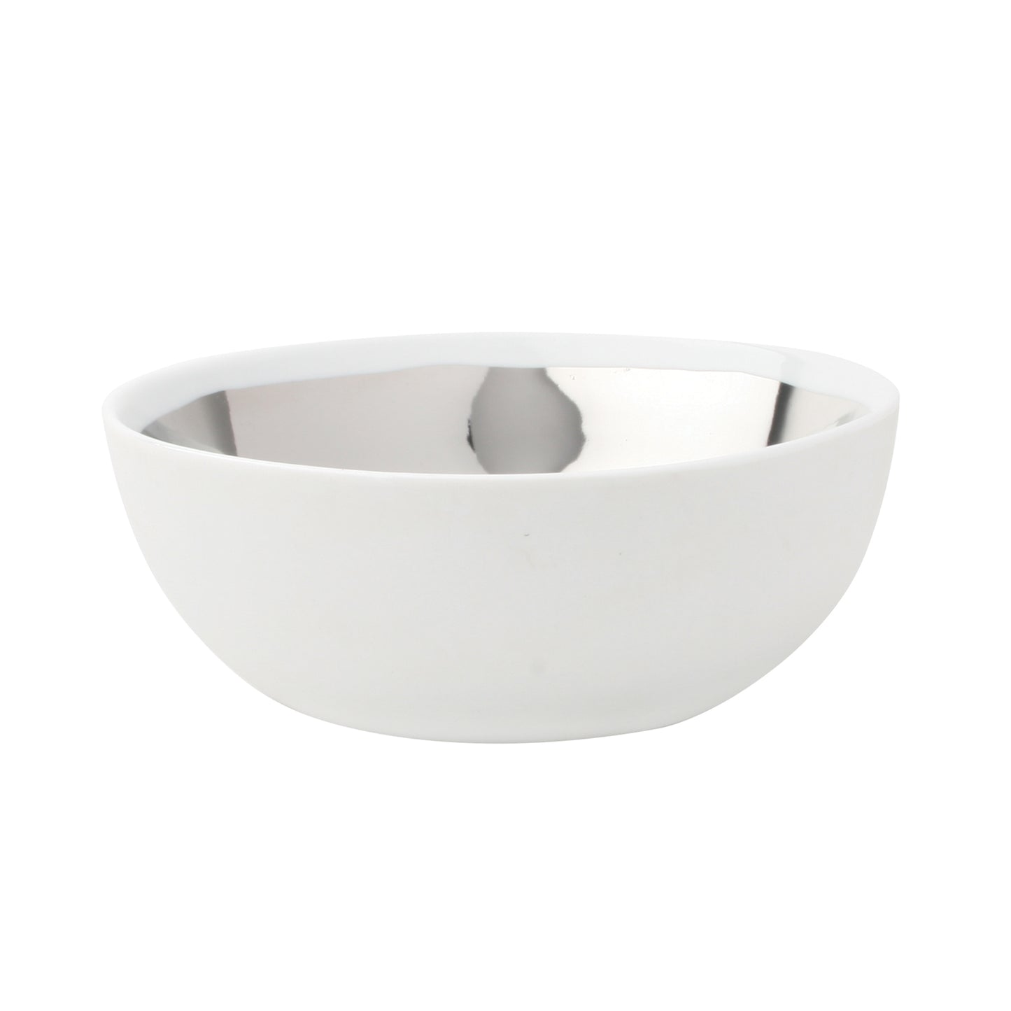 Dauville Platinum Metallic Porcelain Accented Bowls
