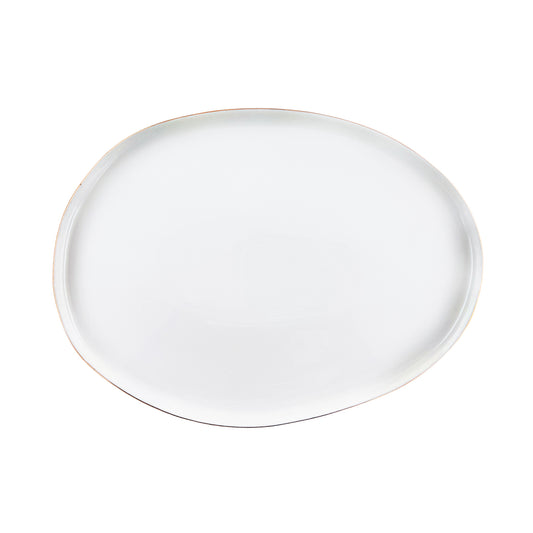 Abbesses Gold Rim Porcelain Small Serving Platter