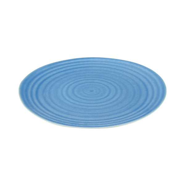 Daniel Smith Blue Porcelain 16 Piece Dinnerware Set, Service For 4