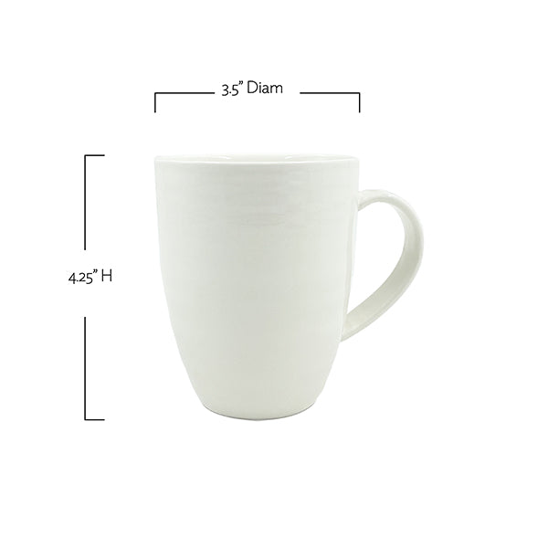 Daniel Smith Ivory Porcelain 4 Piece Dinnerware Set, Service For 1