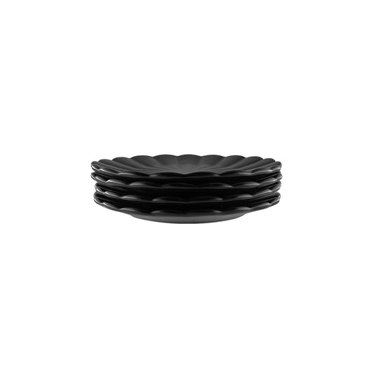 Lafayette Noir Stoneware Bread Plate, Set of 4