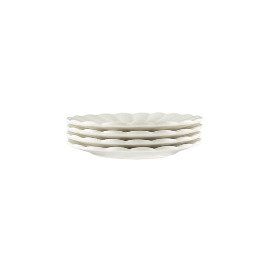 Lafayette Pearl White Stoneware Bread Plate, Set of 4