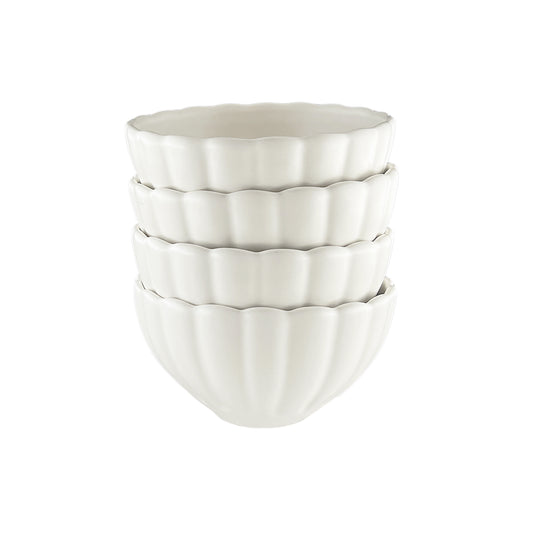 Lafayette Pearl White Stoneware Cereal Bowl, Set of 4