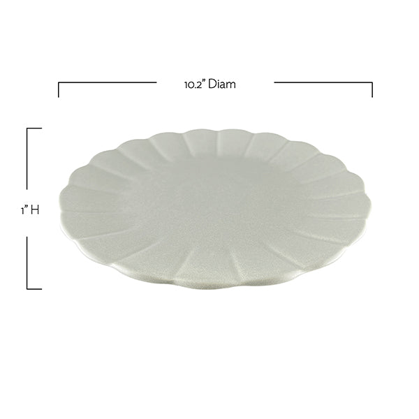Lafayette Fog Stoneware Dinner Plate, Set of 4