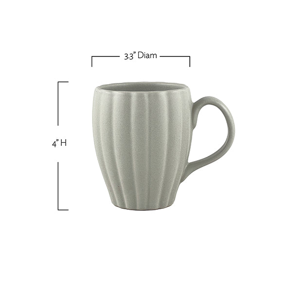 Lafayette Blush Stoneware Coffee Mug, Set of 4