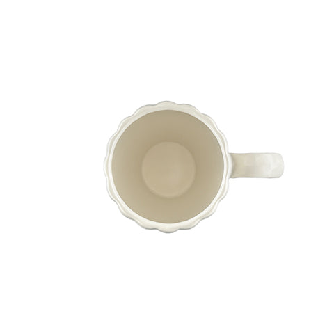 Lafayette Pearl White Stoneware Coffee Mug, Set of 4