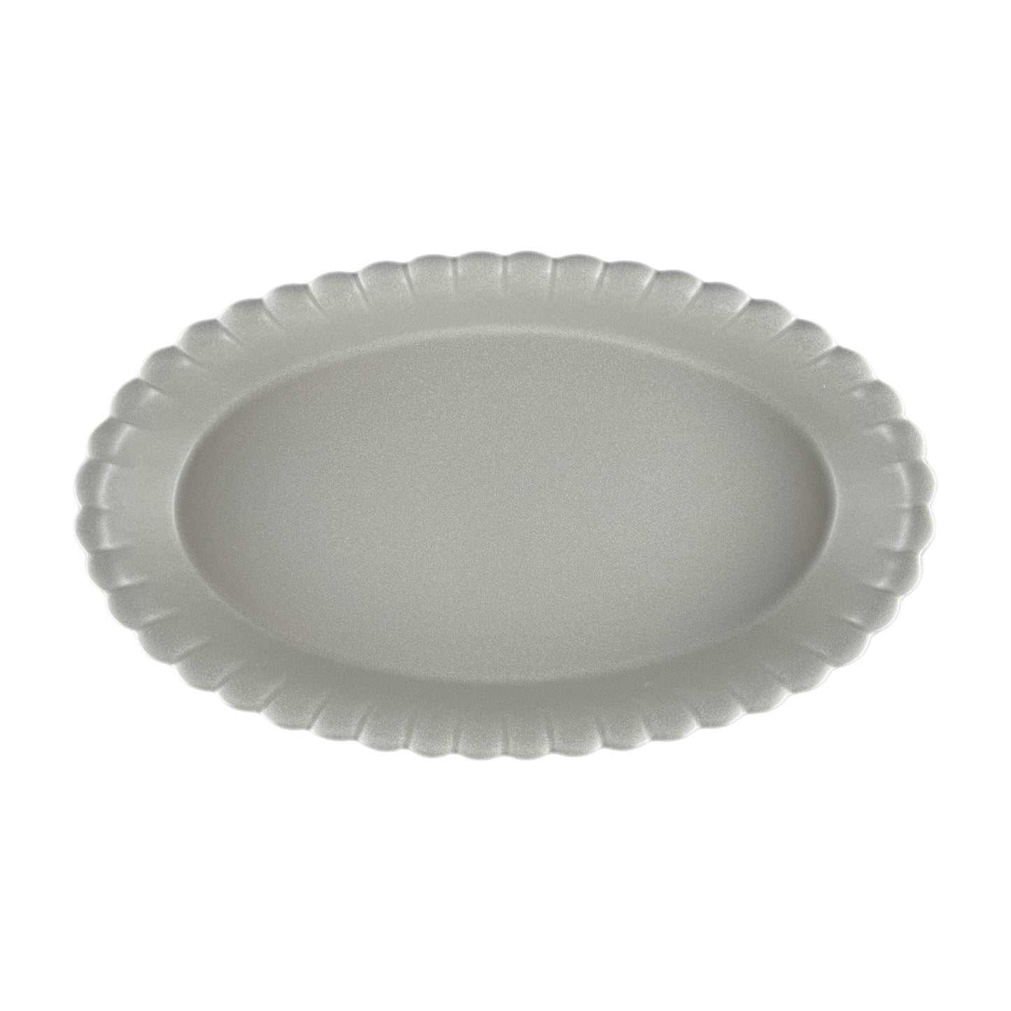 Lafayette Oval Fog Stoneware Baker