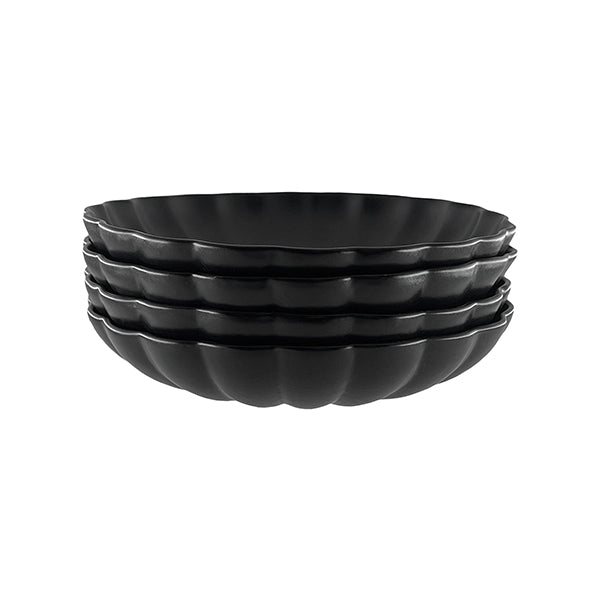 Lafayette Noir Stoneware Pasta Bowl, Set of 4