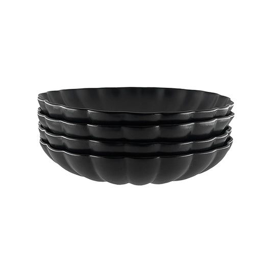 Lafayette Noir Stoneware Pasta Bowl, Set of 4