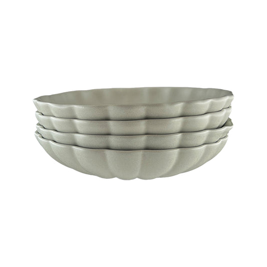 Lafayette Fog Stoneware Pasta Bowl, Set of 4
