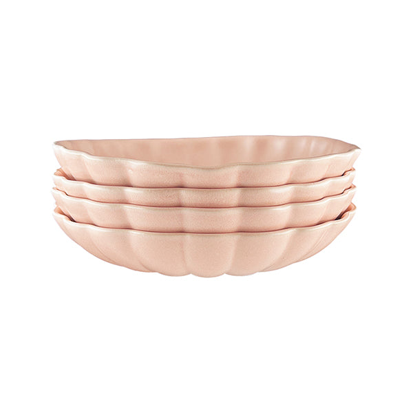 Lafayette Blush Stoneware Pasta Bowl, Set of 4