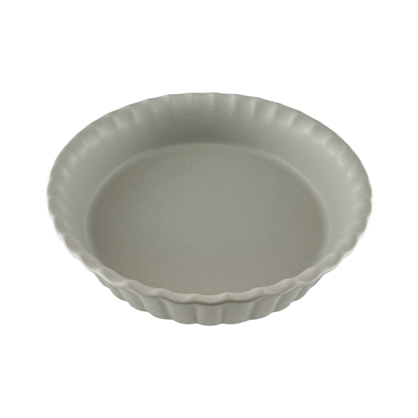 Lafayette Round Fog Stoneware Baker