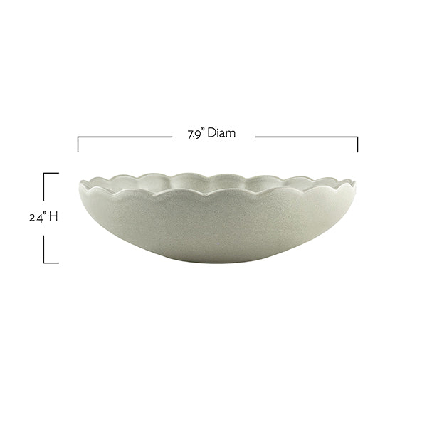 Lafayette Pearl White Stoneware Salad Bowl, Set of 4