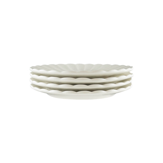 Lafayette Pearl White Stoneware Salad Plate, Set of 4