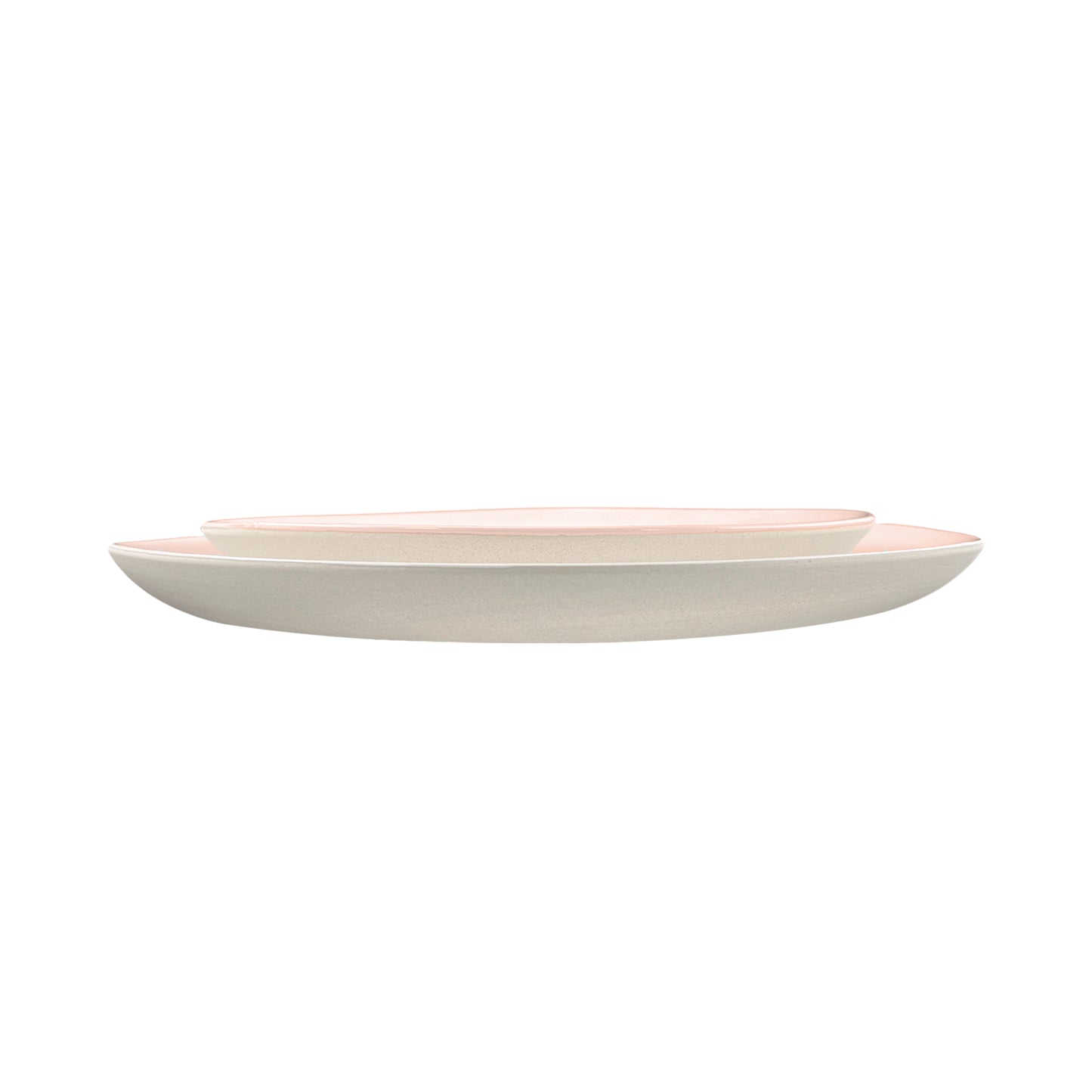 Shell Bisque Soft Pink Porcelain Dinner Plate, Set of 4