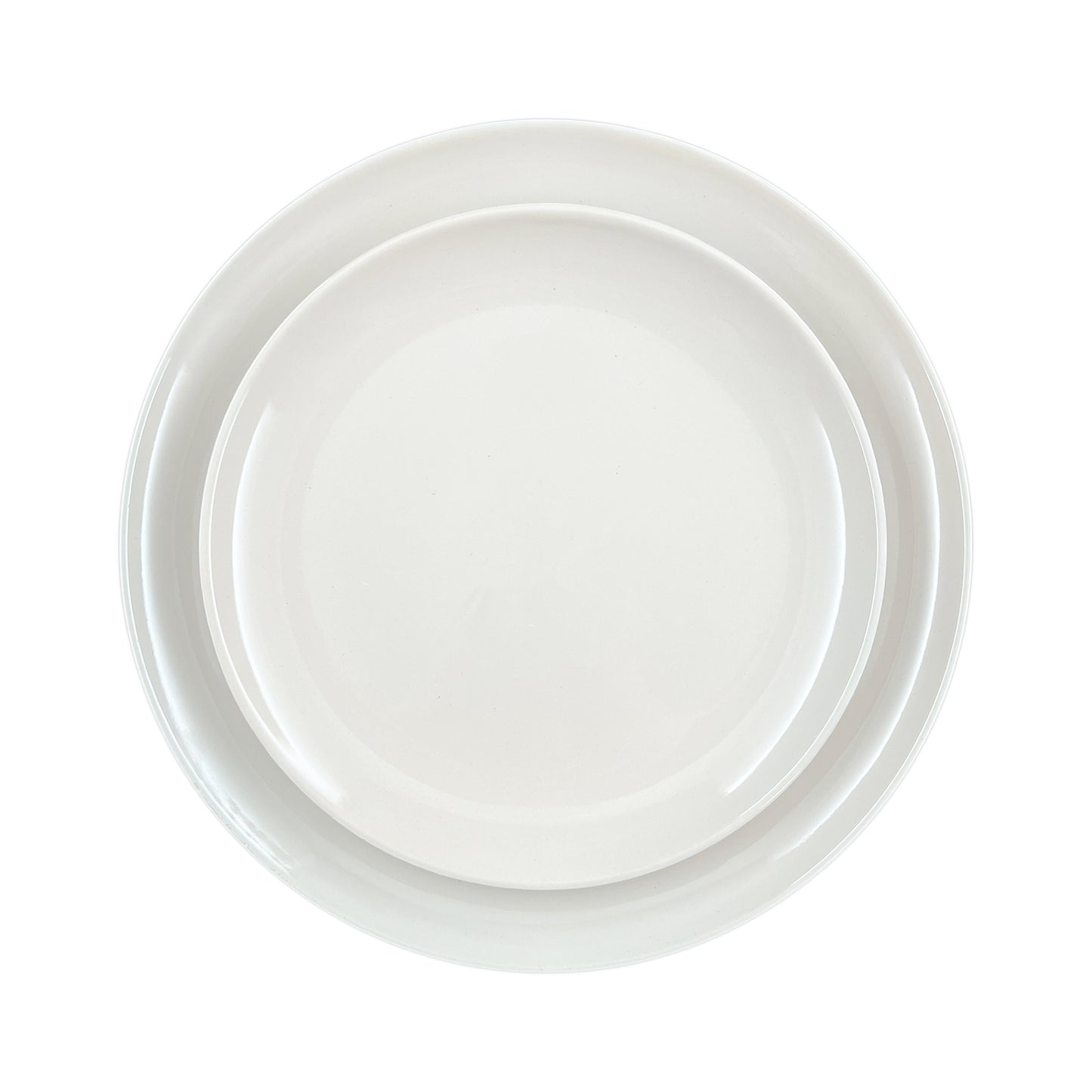 Shell Bisque White Porcelain Dinner Plate, Set of 4