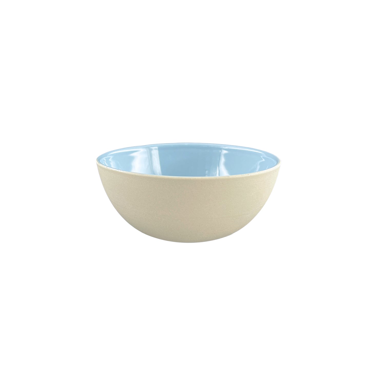 Shell Bisque Blue Porcelain Small Bowl, Set of 4