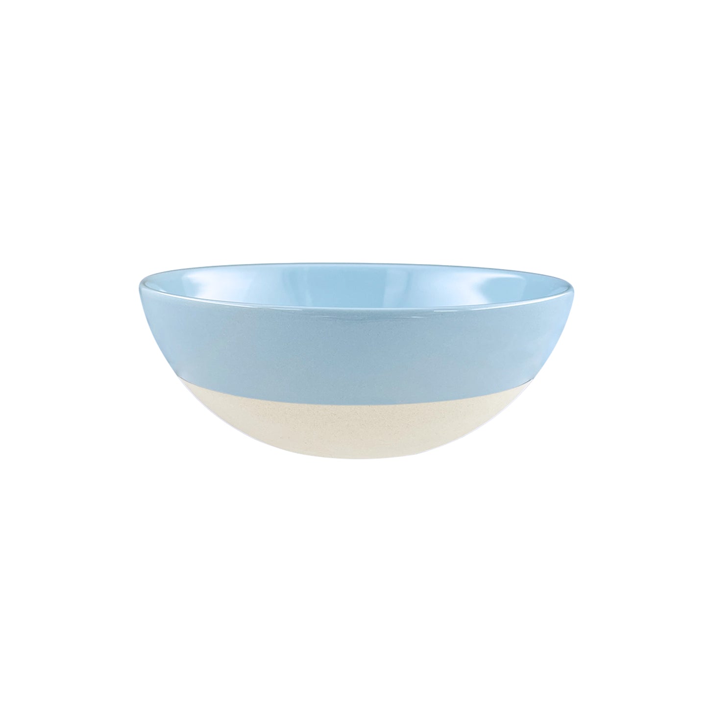 Shell Bisque Blue Porcelain Cereal Bowl, Set of 4
