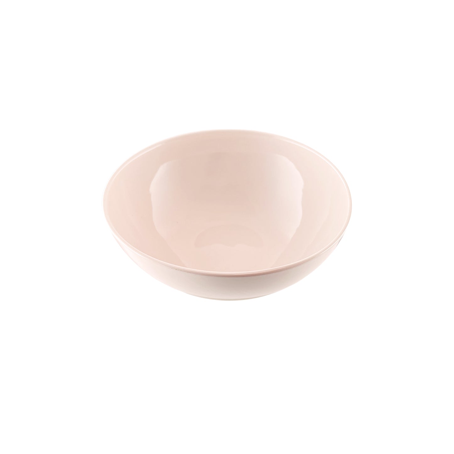 Shell Bisque Soft Pink Porcelain 4 Piece Dinnerware Set, Service For 1