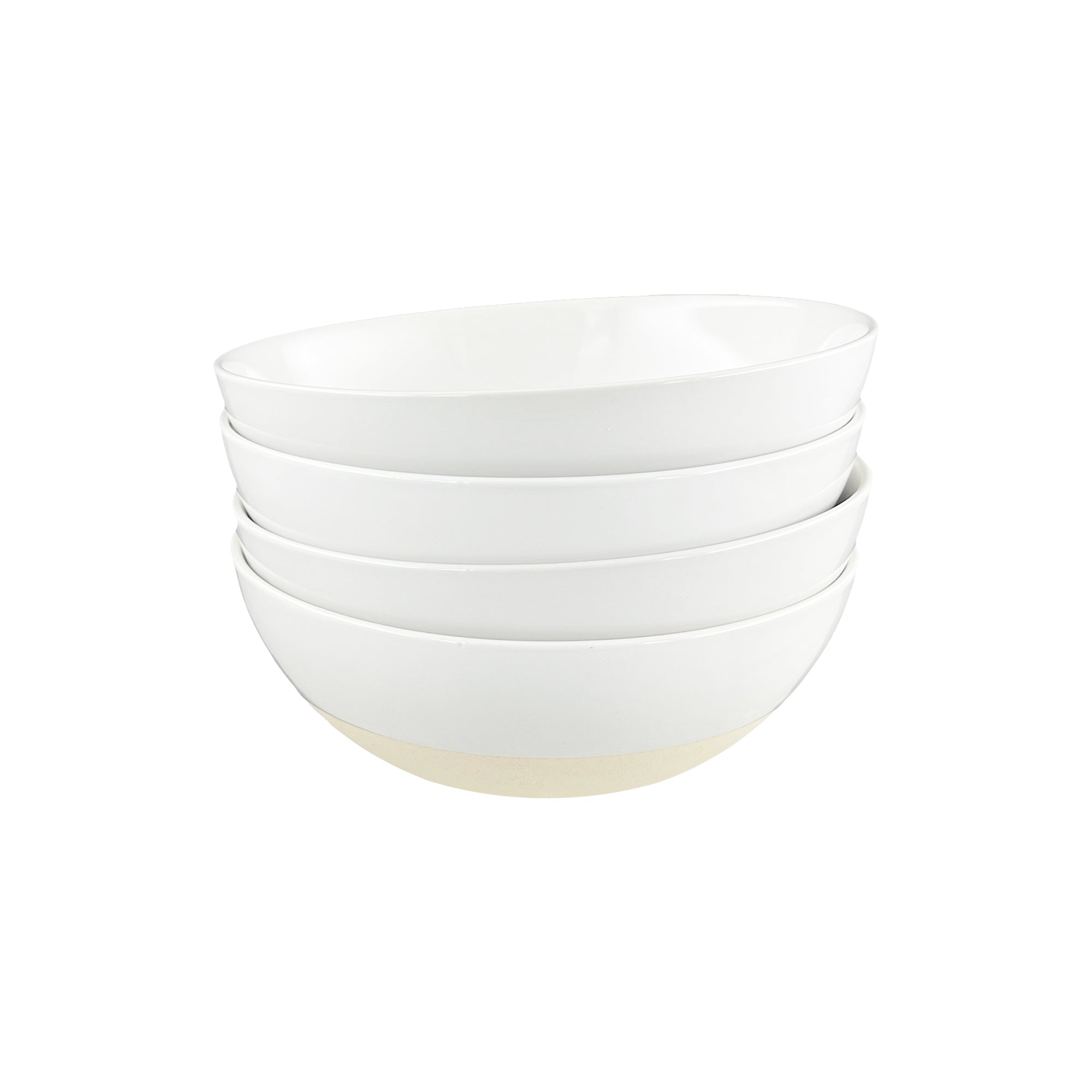 Shell Bisque White Porcelain Cereal Bowl, Set of 4 – Canvas Home