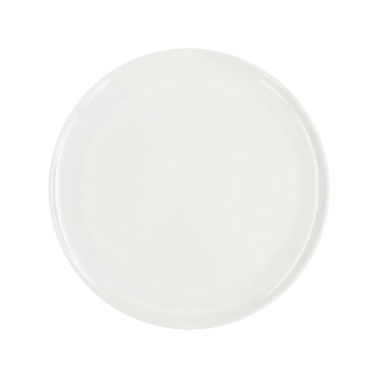 Shell Bisque White Porcelain Dinner Plate, Set of 4