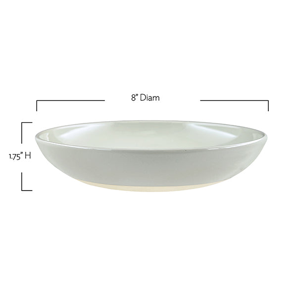 Shell Bisque Indigo Porcelain Pasta Bowl, Set of 4