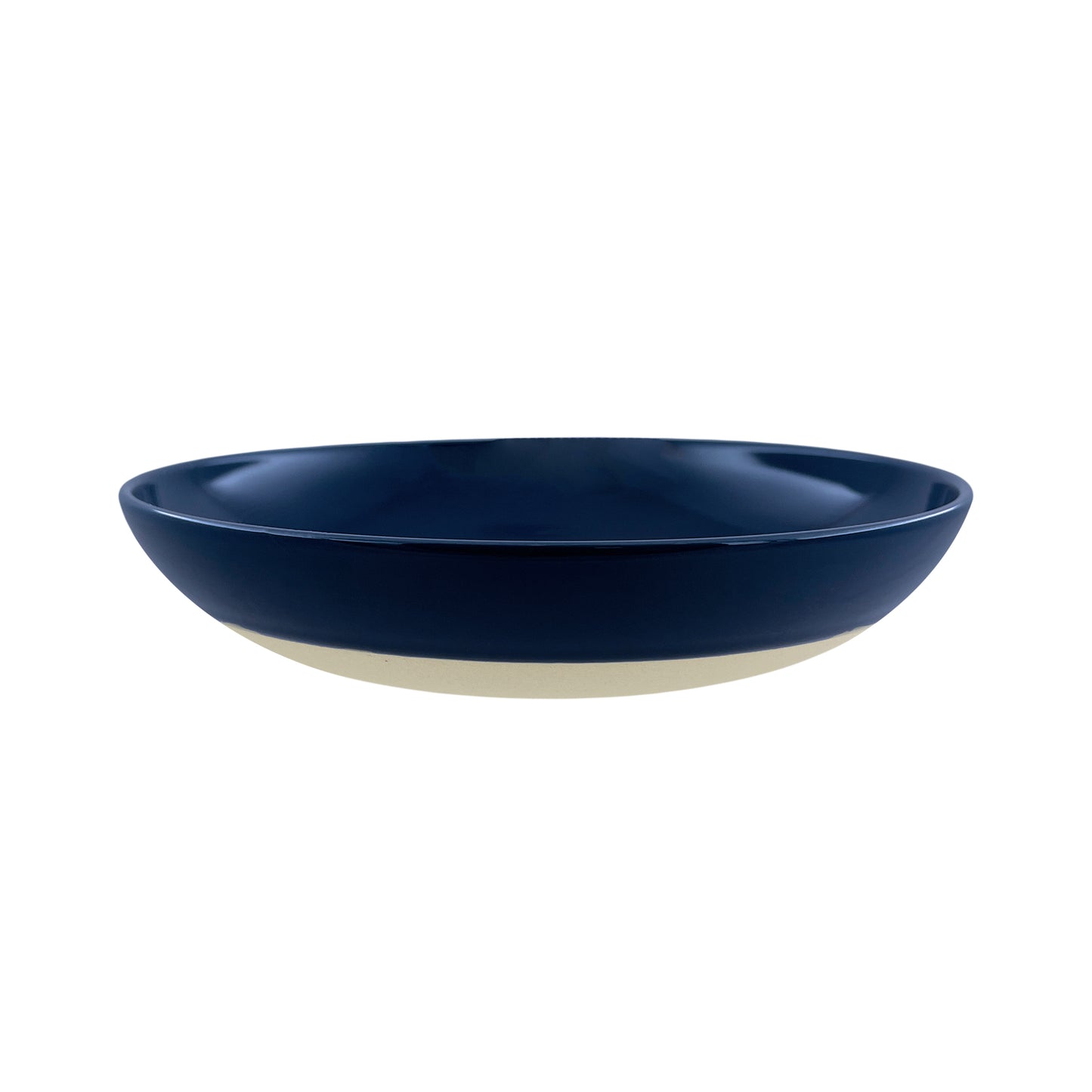 Shell Bisque Indigo Porcelain Pasta Bowl, Set of 4
