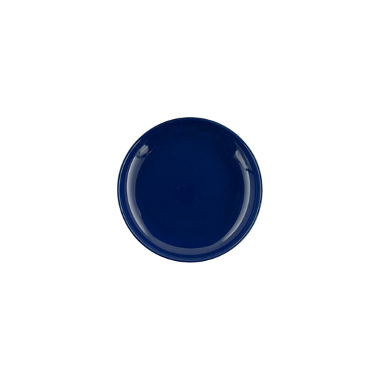 Shell Bisque Indigo Porcelain Tidbit Plate, Set of 4