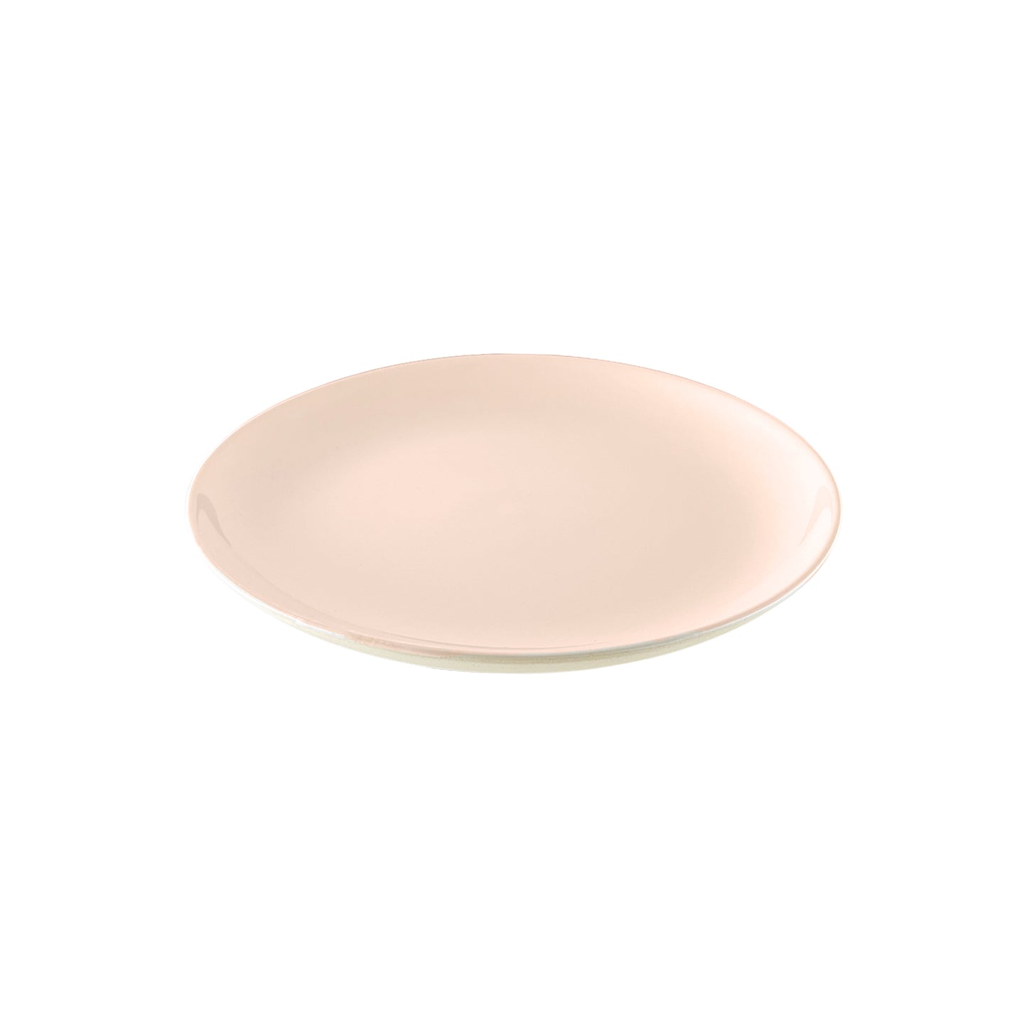 Shell Bisque Soft Pink Porcelain 4 Piece Dinnerware Set, Service For 1