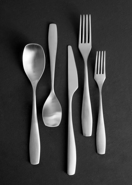 Voss 5-Piece Cutlery Set in Brushed Stainless Steel