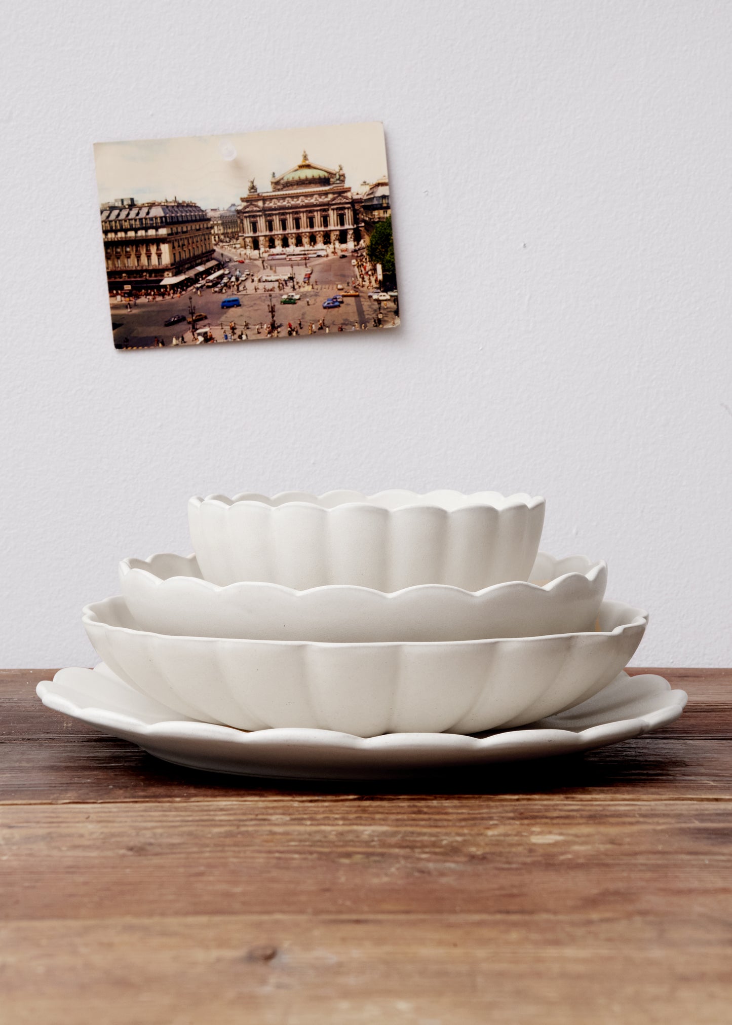 Lafayette Pearl White Stoneware Salad Bowl, Set of 4