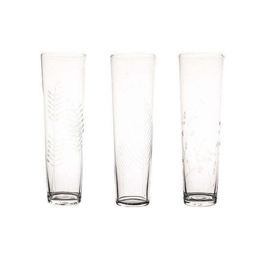 Sienna Etched Stemless Champagne Glassware Set