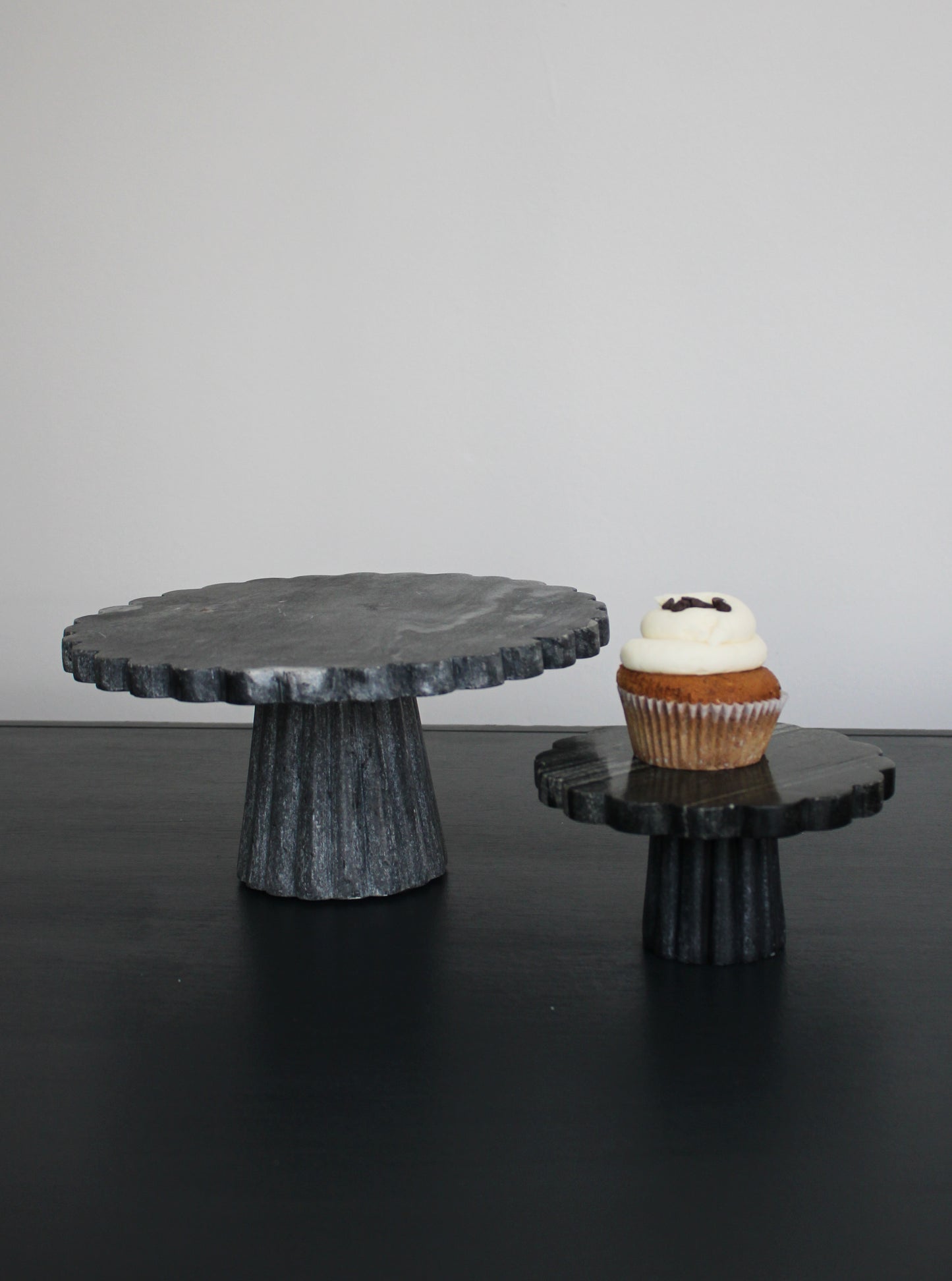 Verona Black Marble Small Cake Stand