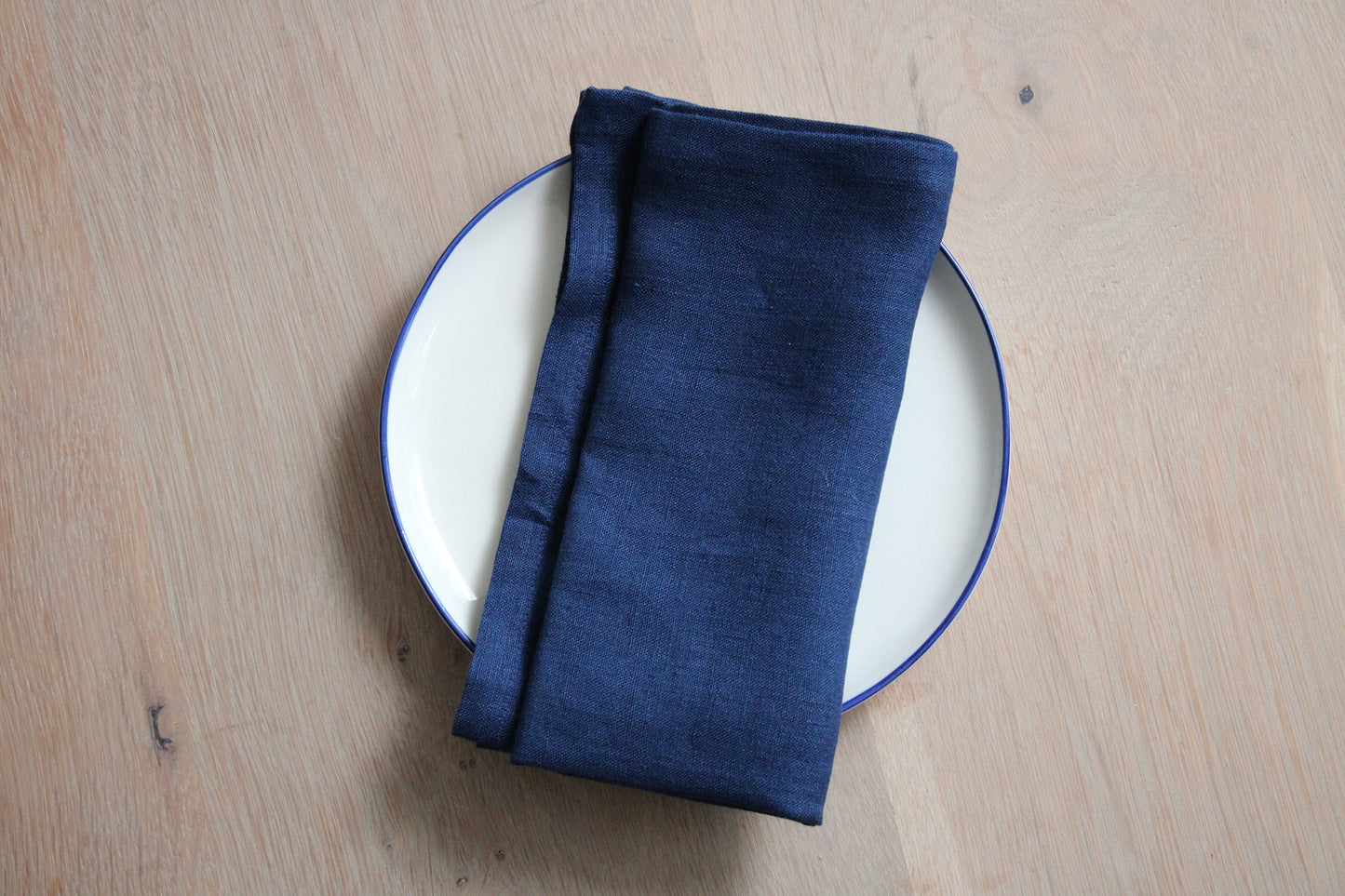 Canvas Home Classic Indigo Linen Napkin, Set of 4