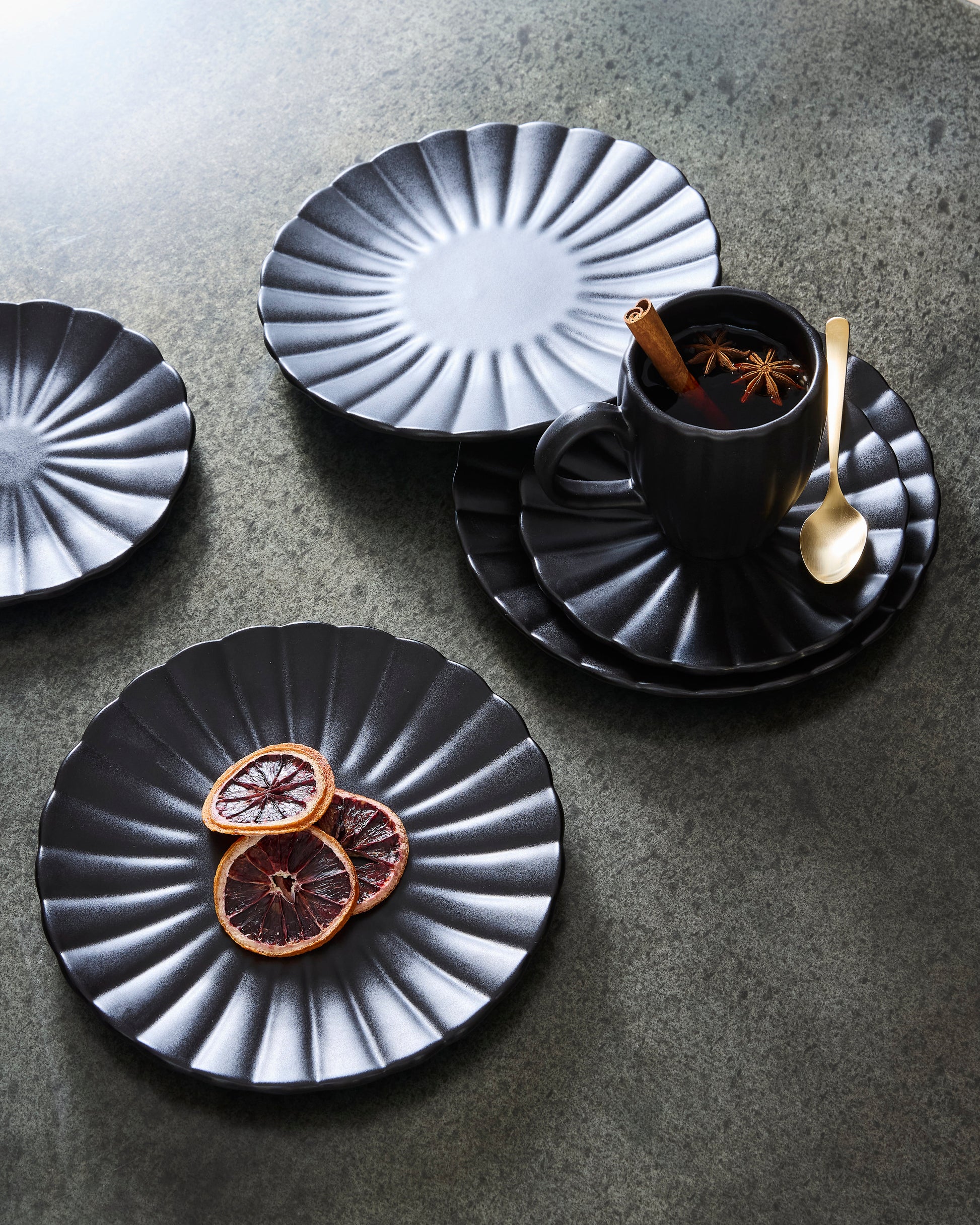 Lafayette Noir Stoneware Dinner Plate, Set of 4 Canvas Home Black, Black Scalloped Dinner Plate, Black Scalloped Dinnerware, Black Scalloped Stoneware Dinner Plate, Black Stoneware, Dinner Plates, Ellen DeGeneres, Lafayette, Lafayette Black, Lafayette Black Stoneware Dinner Plate, Lafayette Noir, Lafayette Noir Stoneware Dinner Plate, Lafayette Stoneware Dinner Plate, Noir, Noir Scalloped Dinner Plate, Noir Scalloped Dinnerware, Noir Scalloped Stoneware Dinner Plate, Plates, Portugal, Scalloped,