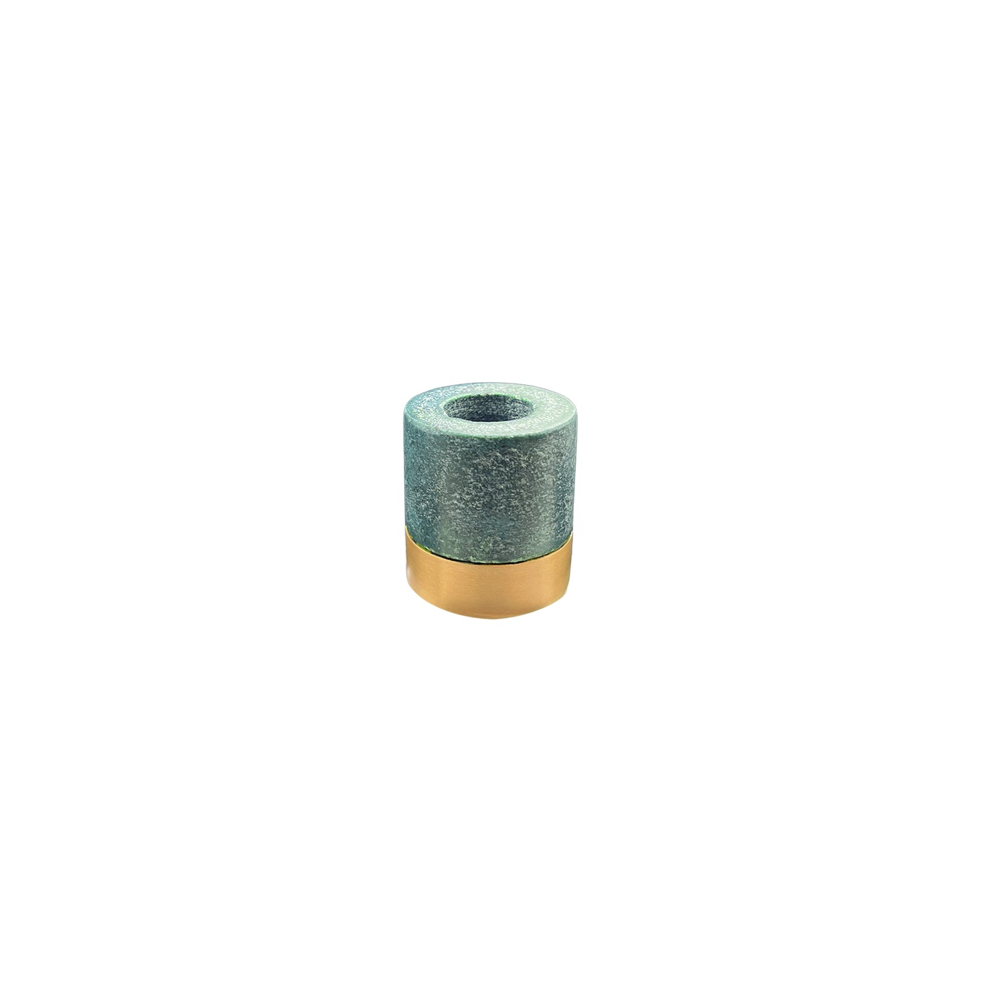 Verona Green Marble Taper Holder Set