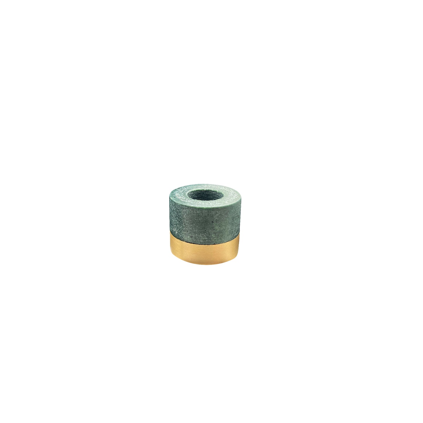 Verona Green Marble Taper Holder Set
