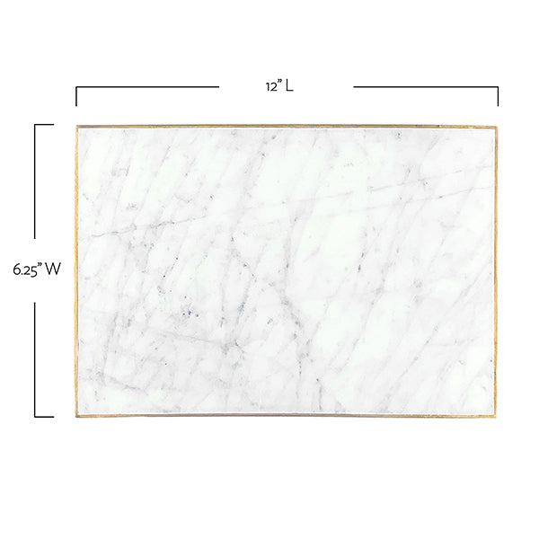 Verona White Marble Large Cheese Board