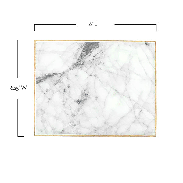 Verona White Marble Small Cheese Board