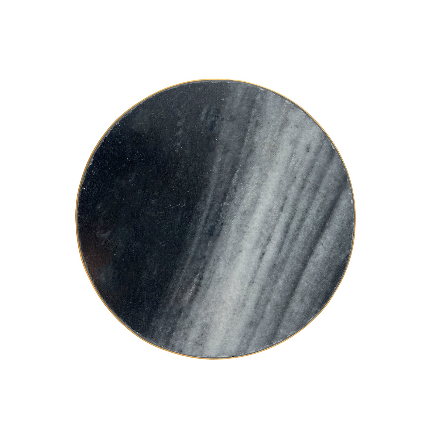 Verona Black Marble Round Charger